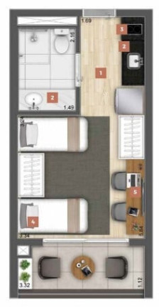 Imagem Imóvel com 1 Quarto à Venda, 26 m² em Santo Amaro - São Paulo Imagem Imóvel com 1 Quarto à Venda, 26 m² em Santo Amaro - São Paulo
