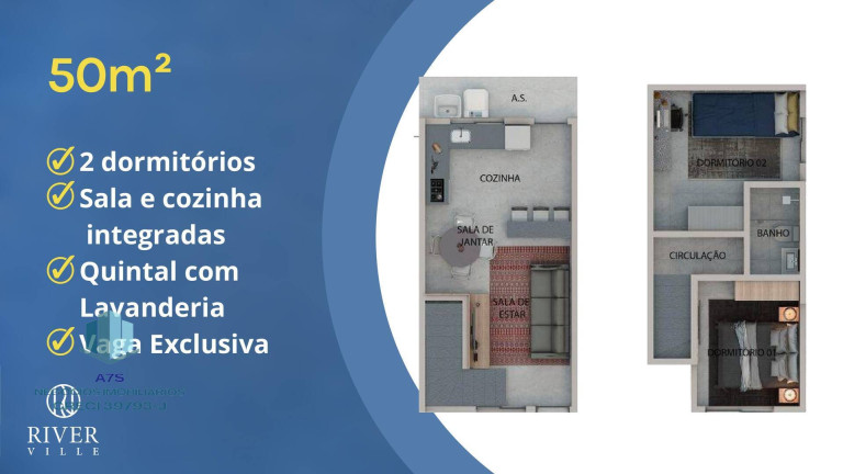 Imagem Casa de Condomínio com 2 Quartos à Venda, 50 m² em Lopes De Oliveira - Sorocaba Imagem Casa de Condomínio com 2 Quartos à Venda, 50 m² em Lopes De Oliveira - Sorocaba