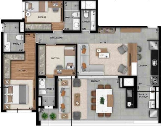 Imagem Apartamento com 3 Quartos à Venda, 120 m² em Butantã - São Paulo