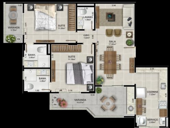 Imagem Apartamento com 2 Quartos à Venda, 95 m² em Nova São Pedro - São Pedro Da Aldeia