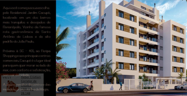 Imagem Apartamento com 2 Quartos à Venda, 61 m² em Cacupé - Florianópolis