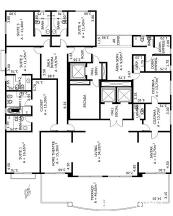 Imagem Apartamento com 4 Quartos à Venda,  em Chácara Itaim - São Paulo