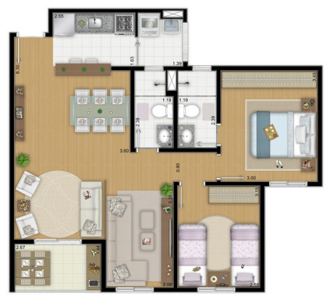 Imagem Apartamento com 3 Quartos à Venda, 77 m² em Vila Nambi - Jundiaí Imagem Apartamento com 3 Quartos à Venda, 77 m² em Vila Nambi - Jundiaí
