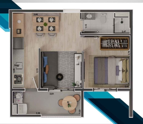 Imagem Apartamento com 2 Quartos à Venda, 40 m² em Ipiranga - São Paulo