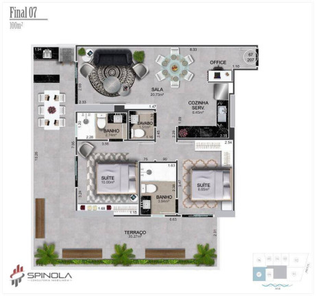 Imagem Cobertura com 2 Quartos à Venda, 114 m² em Vilamar - Praia Grande
