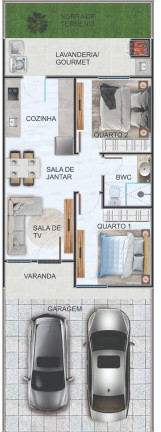 Imagem Casa com 2 Quartos à Venda, 60 m² em Periolo - Cascavel