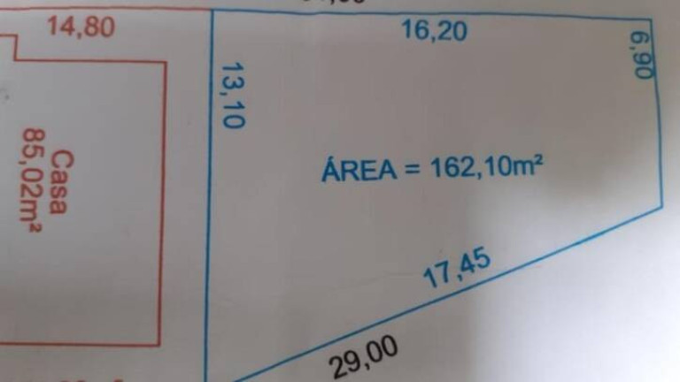 Terreno à Venda, 162 m² em Flor Do Vale - Tremembé