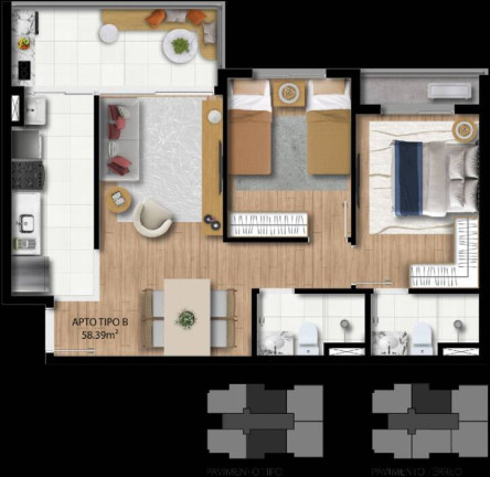Imagem Apartamento com 2 Quartos à Venda, 57 m² em Nossa Senhora Da Vitória - Ilhéus