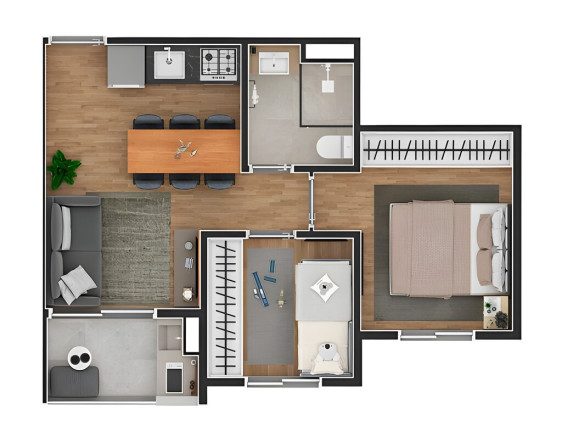 Imagem Apartamento com 2 Quartos à Venda, 38 m² em Jardim Iae - São Paulo Imagem Apartamento com 2 Quartos à Venda, 38 m² em Jardim Iae - São Paulo