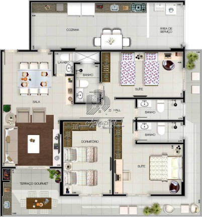 Imagem Apartamento com 3 Quartos à Venda, 147 m² em Forte - Praia Grande Imagem Apartamento com 3 Quartos à Venda, 147 m² em Forte - Praia Grande