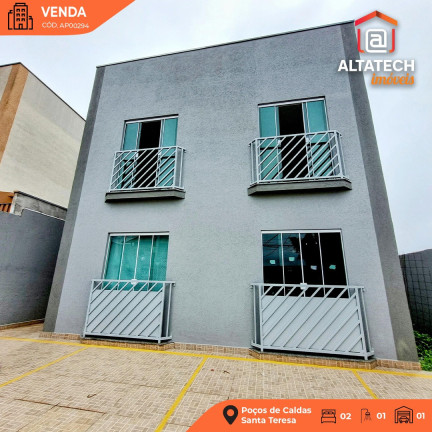 Apartamento com 3 Quartos à Venda, 72 m² em Santa Teresa - Poços De Caldas