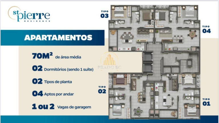 Imagem Apartamento com 2 Quartos à Venda, 70 m² em Centro - Camboriú