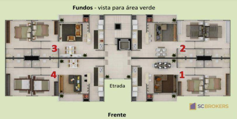 Imagem Apartamento com 2 Quartos à Venda, 70 m² em Várzea Do Ranchinho - Camboriú