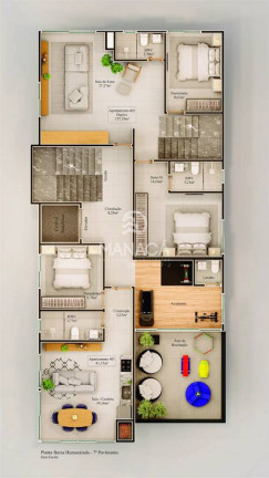Imagem Apartamento com 2 Quartos à Venda, 62 m² em Centro - Barra Velha