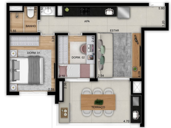 Imagem Apartamento com 3 Quartos à Venda, 215 m² em Brooklin Paulista - São Paulo Imagem Apartamento com 3 Quartos à Venda, 215 m² em Brooklin Paulista - São Paulo