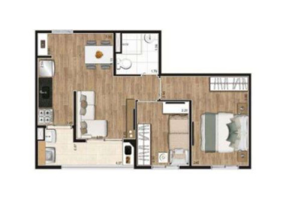 Imagem Apartamento com 2 Quartos à Venda, 43 m² em Vila São João - Guarulhos