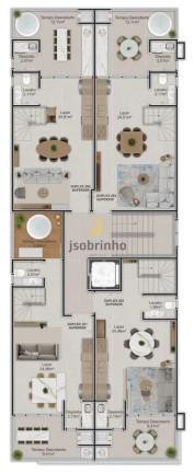 Imagem Cobertura com 3 Quartos à Venda, 71 m² em Bombinhas