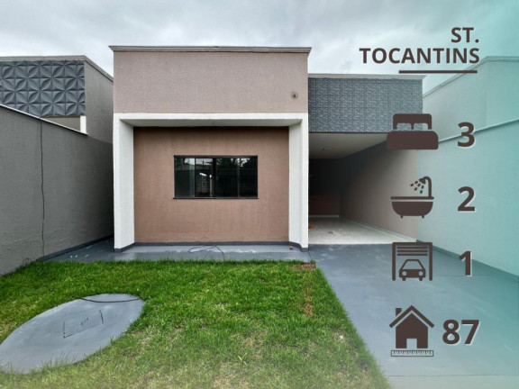 Casa com 3 Quartos à Venda, 88 m² em Setor Tocantins - Aparecida De Goiânia