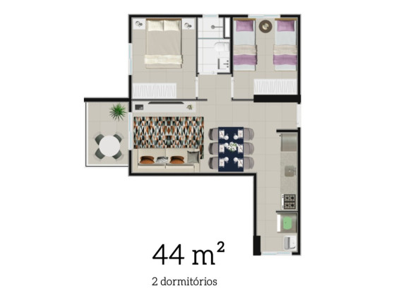 Imagem Apartamento com 2 Quartos à Venda, 51 m² em Tatuapé - São Paulo