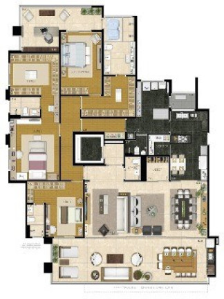 Imagem Apartamento com 4 Quartos à Venda, 280 m² em Jardim Anália Franco - São Paulo