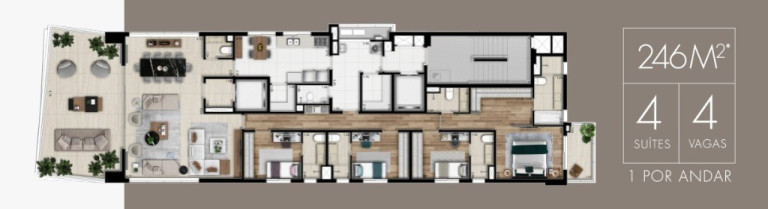 Imagem Imóvel com 4 Quartos à Venda, 246 m² em Itaim Bibi - São Paulo