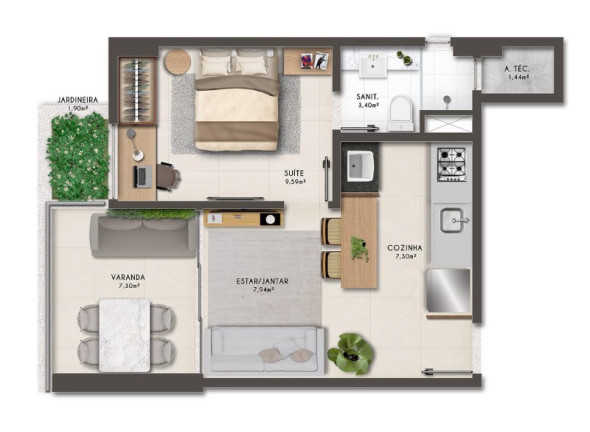 Imagem Imóvel com 1 Quarto à Venda, 38 m² em Graça - Salvador Imagem Imóvel com 1 Quarto à Venda, 38 m² em Graça - Salvador
