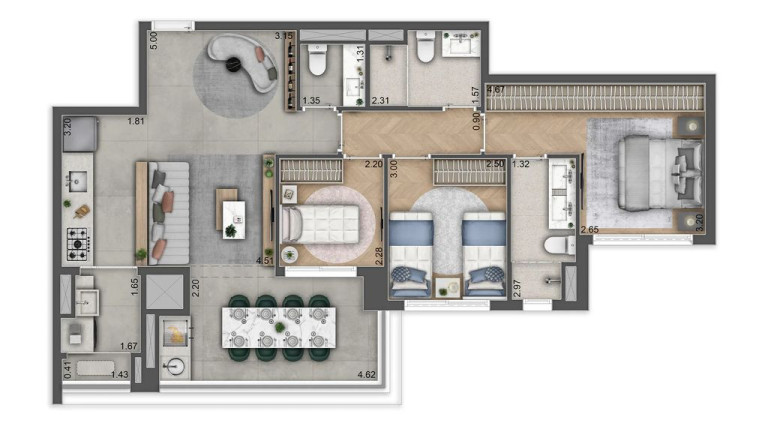 Imagem Apartamento com 3 Quartos à Venda, 84 m² em Jardim Das Acácias - São Paulo