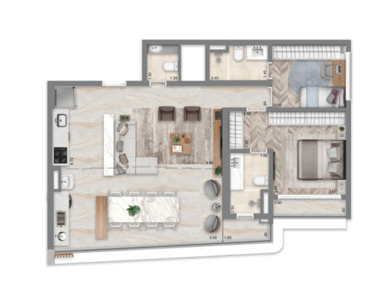 Imagem Apartamento com 3 Quartos à Venda, 84 m² em Brooklin Paulista - São Paulo Imagem Apartamento com 3 Quartos à Venda, 84 m² em Brooklin Paulista - São Paulo