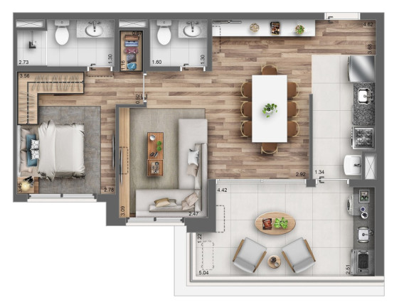 Imagem Apartamento com 2 Quartos à Venda, 85 m² em Jardim Prudência - São Paulo