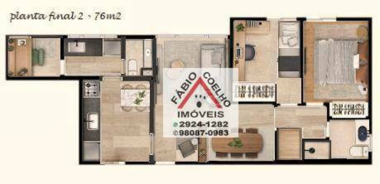 Imagem Apartamento com 2 Quartos à Venda ou Locação, 76 m² em Paraíso - São Paulo