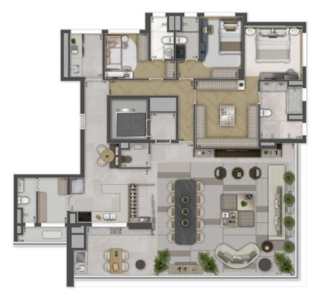 Imagem Apartamento com 4 Quartos à Venda, 164 m² em Brooklin Novo - São Paulo Imagem Apartamento com 4 Quartos à Venda, 164 m² em Brooklin Novo - São Paulo