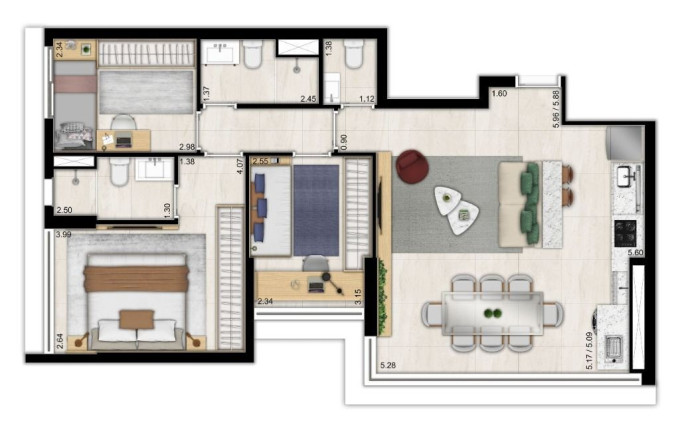 Imagem Apartamento com 3 Quartos à Venda, 79 m² em Ipiranga - São Paulo Imagem Apartamento com 3 Quartos à Venda, 79 m² em Ipiranga - São Paulo