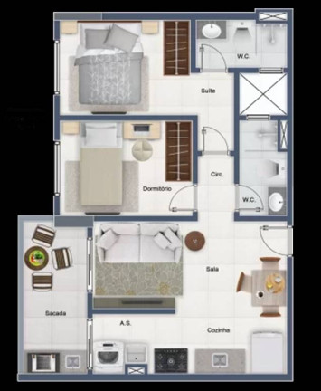 Imagem Apartamento com 2 Quartos à Venda, 57 m² em Forte - Praia Grande Imagem Apartamento com 2 Quartos à Venda, 57 m² em Forte - Praia Grande