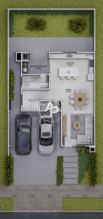 Imagem Casa de Condomínio com 3 Quartos à Venda, 206 m² em Jardim Carvalho - Ponta Grossa