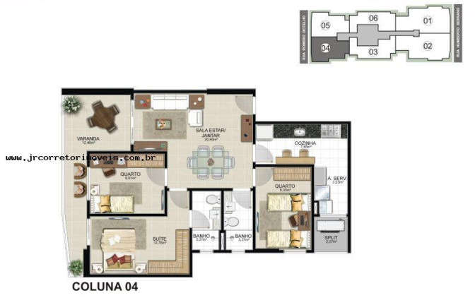 Imagem Imóvel com 3 Quartos à Venda,  em Praia Da Costa - Vila Velha