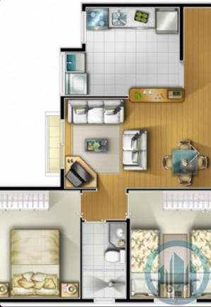 Imagem Apartamento com 2 Quartos à Venda, 48 m² em Vila Palmares - Santo André