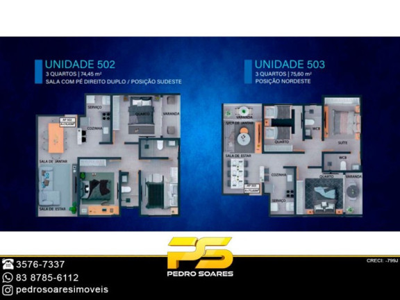 Imagem Apartamento com 2 Quartos à Venda, 52 m² em Portal Do Sol - João Pessoa