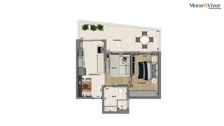 Imagem Apartamento com 2 Quartos à Venda, 45 m² em Santa Cândida - Curitiba Imagem Apartamento com 2 Quartos à Venda, 45 m² em Santa Cândida - Curitiba