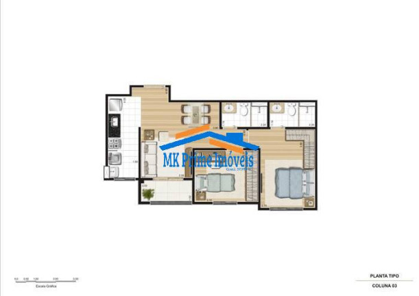 Imagem Apartamento com 2 Quartos à Venda, 55 m² em Continental - Osasco Imagem Apartamento com 2 Quartos à Venda, 55 m² em Continental - Osasco