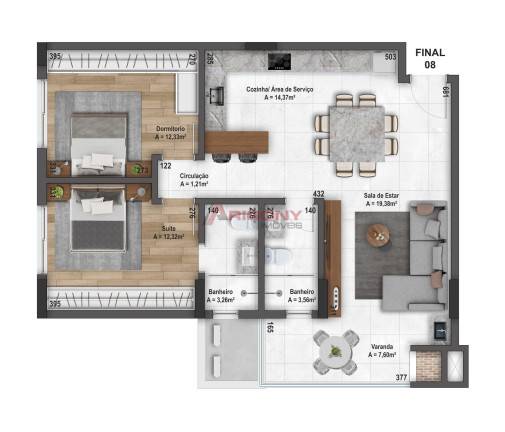 Imagem Apartamento com 2 Quartos à Venda, 87 m² em Nossa Senhora Do Rosário - Santa Maria Imagem Apartamento com 2 Quartos à Venda, 87 m² em Nossa Senhora Do Rosário - Santa Maria