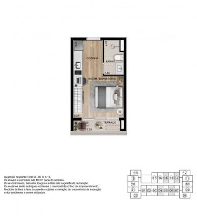 Imagem Studio com 1 Quarto à Venda, 24 m² em Campo Belo - São Paulo