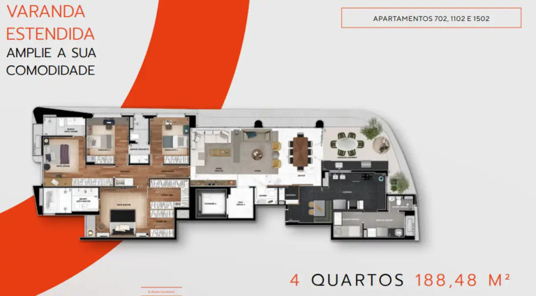 Imagem Apartamento com 4 Quartos à Venda, 182 m² em Gutierrez - Belo Horizonte Imagem Apartamento com 4 Quartos à Venda, 182 m² em Gutierrez - Belo Horizonte
