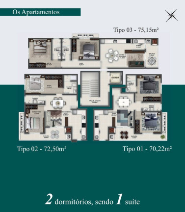 Imagem Apartamento com 2 Quartos à Venda, 70 m² em Bombas - Bombinhas Imagem Apartamento com 2 Quartos à Venda, 70 m² em Bombas - Bombinhas