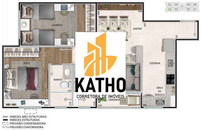 Imagem Apartamento com 2 Quartos à Venda, 49 m² em Eldorado - Contagem
