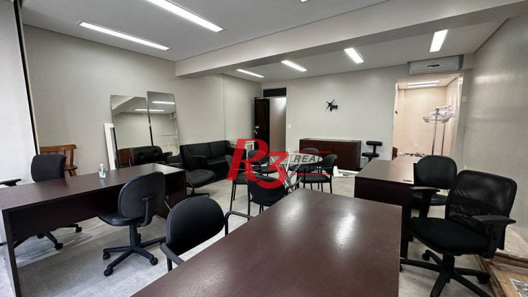 Imagem Sala Comercial para Alugar, 50 m² em Gonzaga - Santos Imagem Sala Comercial para Alugar, 50 m² em Gonzaga - Santos