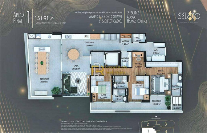 Imagem Apartamento com 3 Quartos à Venda, 144 m² em Canto Do Forte - Praia Grande Imagem Apartamento com 3 Quartos à Venda, 144 m² em Canto Do Forte - Praia Grande