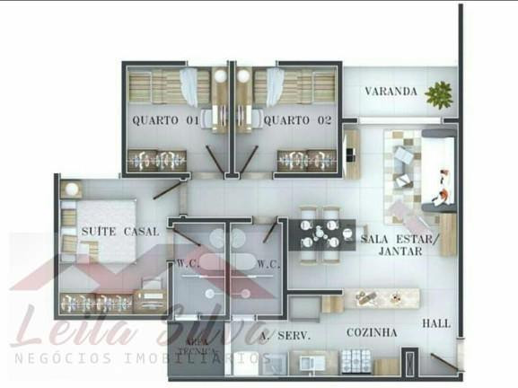 Imagem Apartamento com 3 Quartos à Venda, em Todos Os Santos - Teresina Imagem Apartamento com 3 Quartos à Venda, em Todos Os Santos - Teresina