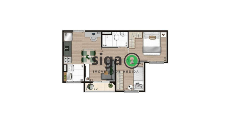 Imagem Apartamento com 2 Quartos à Venda, 37 m² em Morumbi - São Paulo Imagem Apartamento com 2 Quartos à Venda, 37 m² em Morumbi - São Paulo