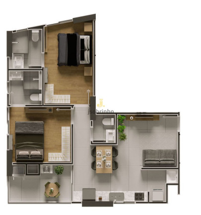 Apartamento com 2 Quartos à Venda, 66 m² em Morretes - Itapema