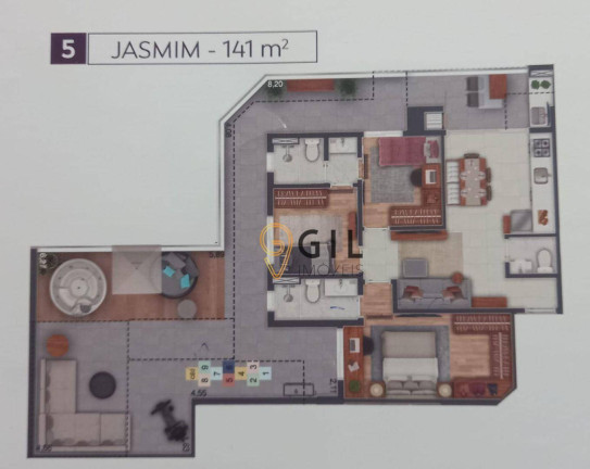 Cobertura com 3 Quartos à Venda ou Locação, 143 m² em Jardim Satélite - São José Dos Campos